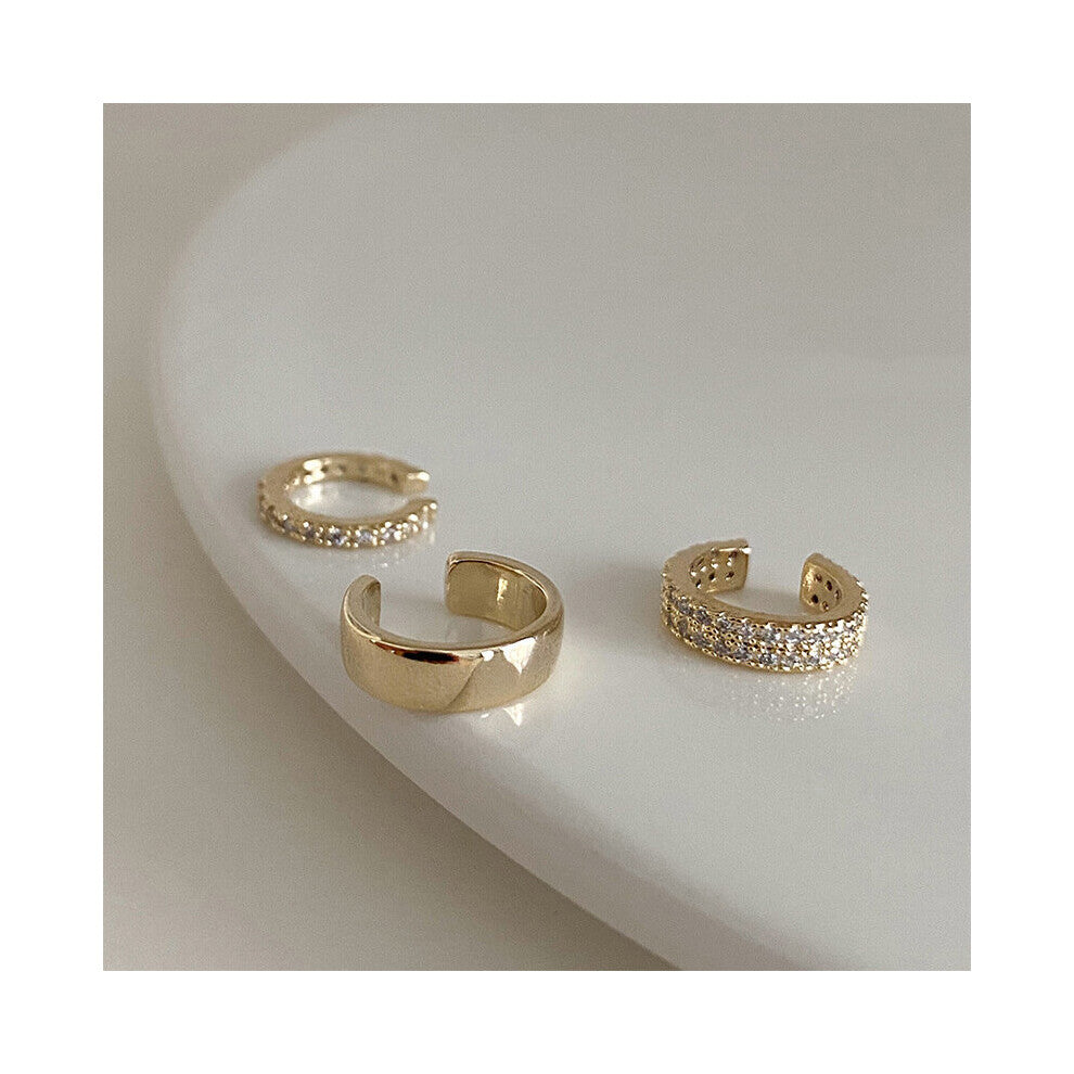 Classic Women Clip EarringThree Piece Set Of Wind Ear Clip Without Ear Hole Female Ear Bone Clip