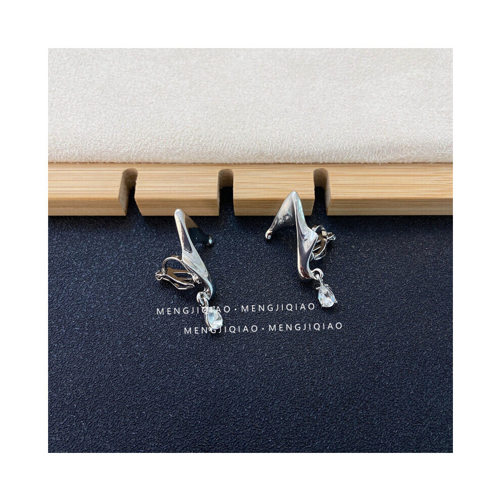 Elf Ear Hooks Punk Fairy Clip Earrings For Women Tassel Goth Metal Ear Cuffs No Piercing Earrings Jewelry