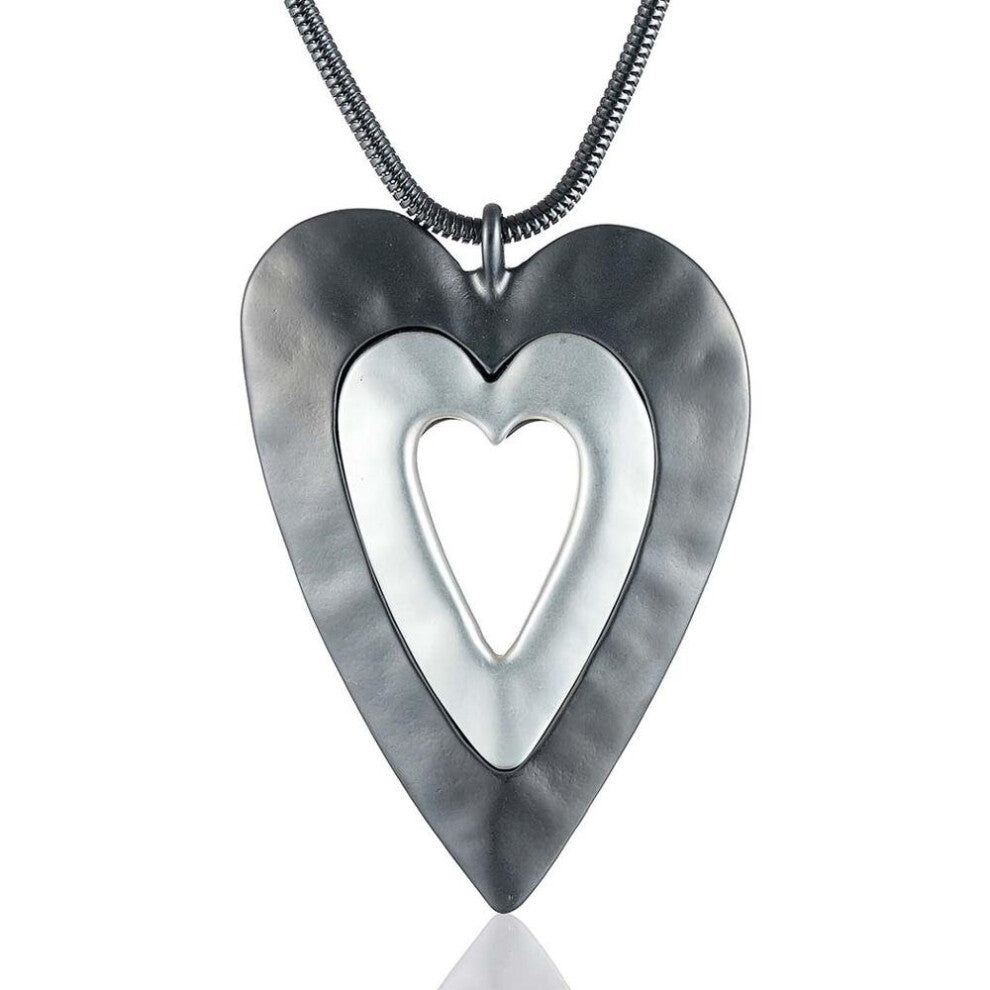 necklaces & pendants Love Heart Pendants Long Necklace for Women Jewelry Chunky Large Suspension Jewellery Chokers Chains