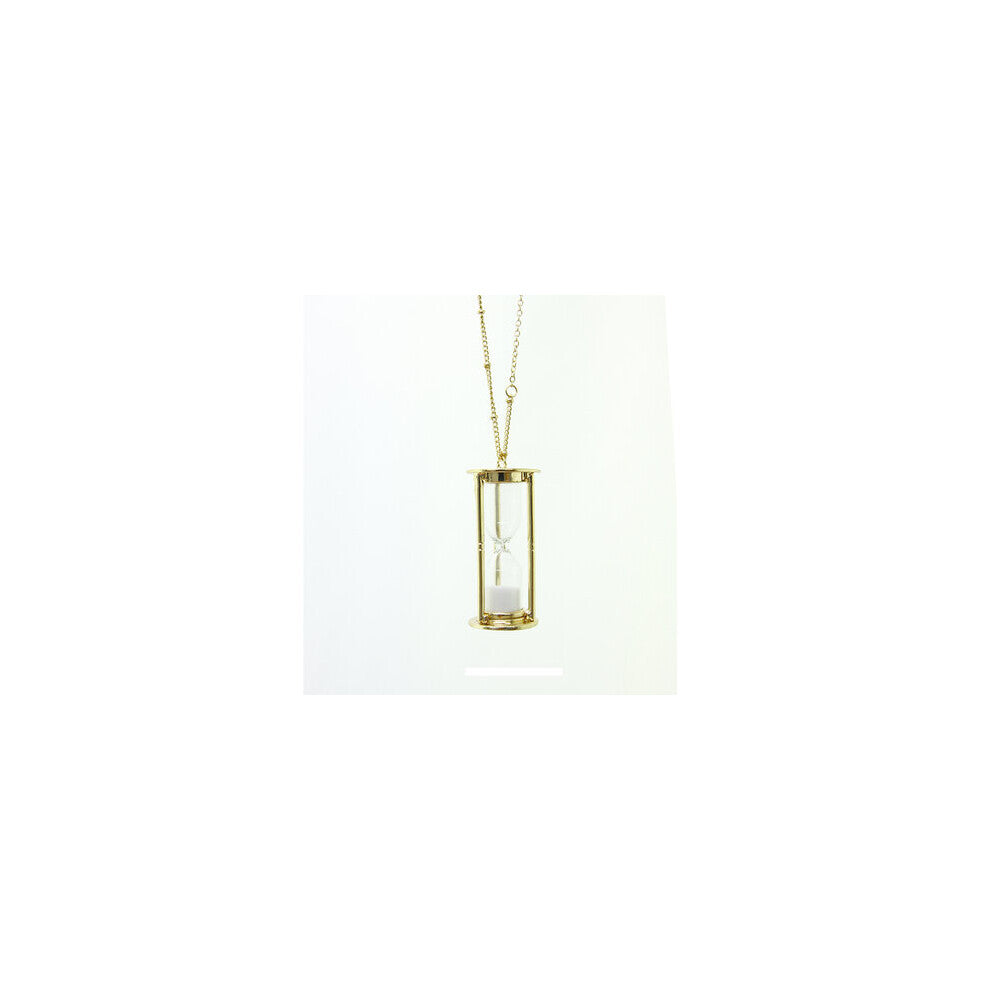 6pcs - jewelry accessories vintage hourglass pendant chain necklace