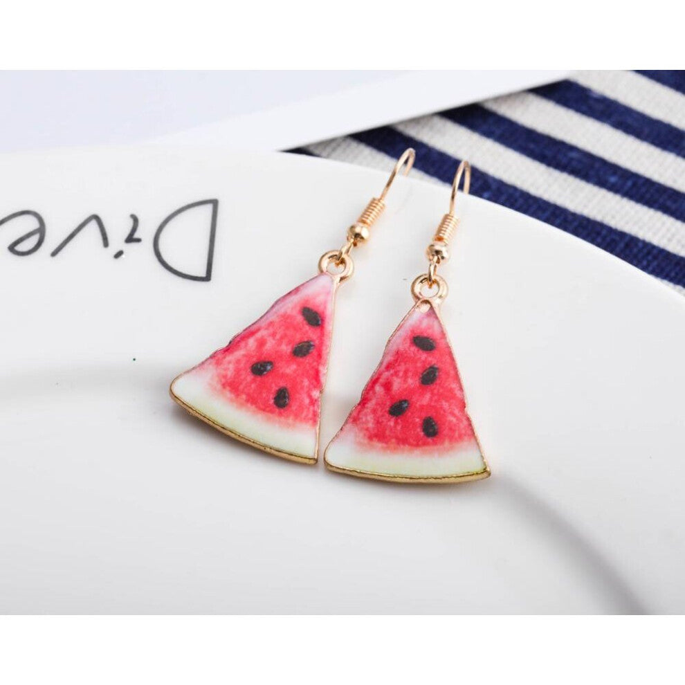 Women Earring Girls Eardrop Funny Gift Sweet Cartoons Mini Fruit Drink Ham Sausage Toothpaste Shampoo