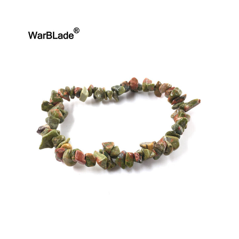 Natural Gem Stone Bracelet 41 Irregular Crystal Stretch Chip beads Nuggets Bracelets Bangles Quartz Wristband For Women