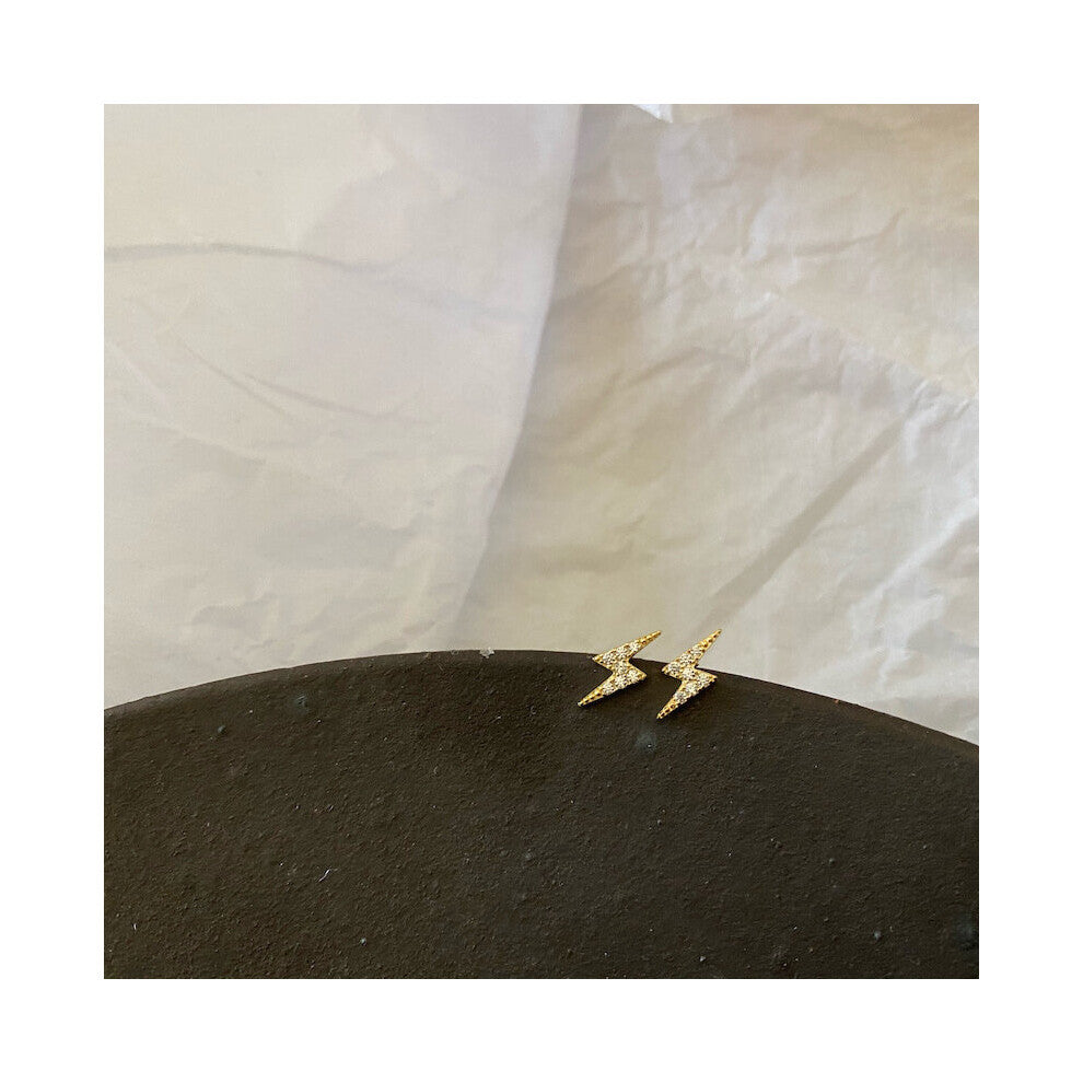 1Pairs Stainless Steel Stud Earrings for Women Jewelry Lightning Piercing Earring for Teens Ear Cuffs