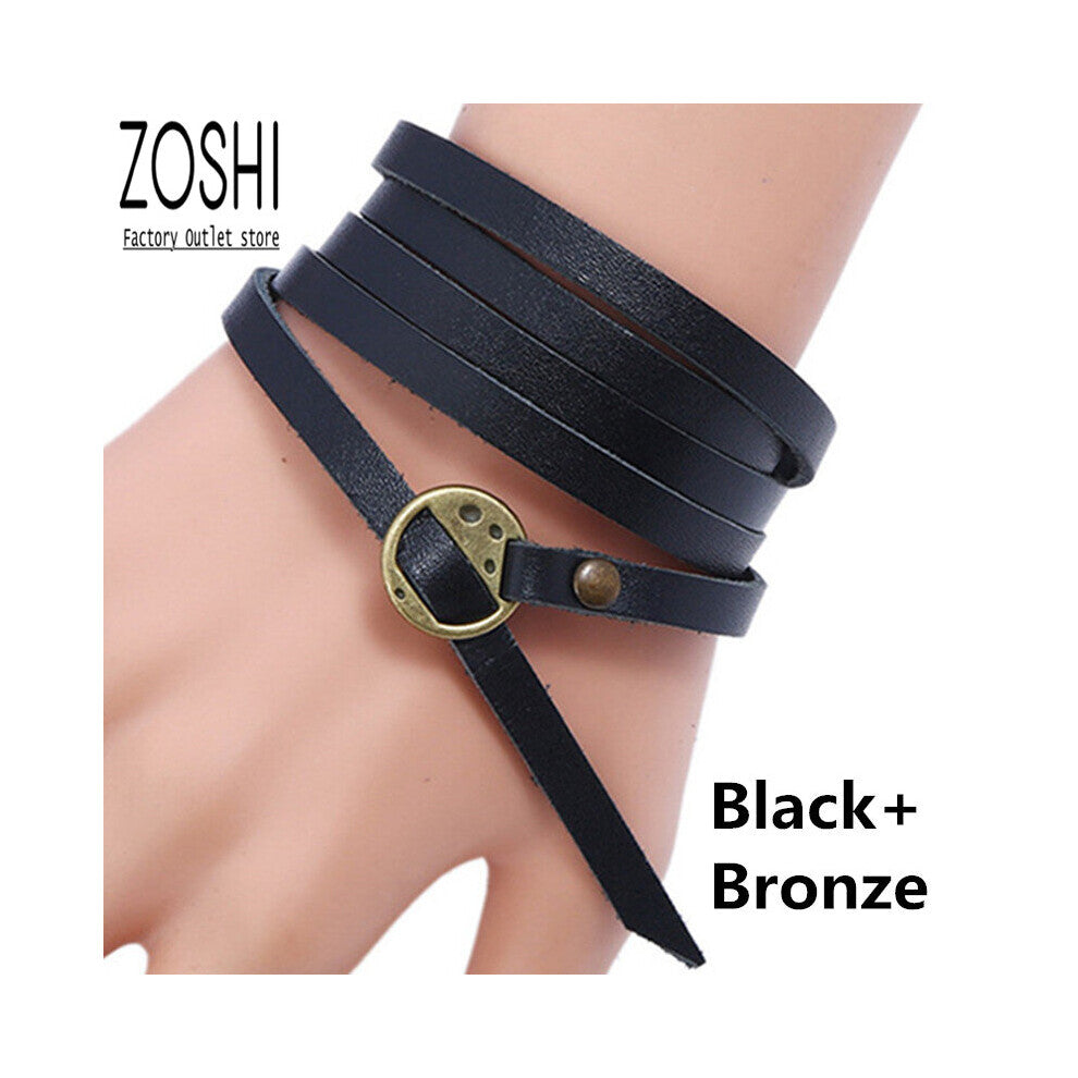 Brown Leather Bracelet Leisure Retro Multi-layer Bracelet Ladies - Men Charm Style Bracelets Boho Jewelry