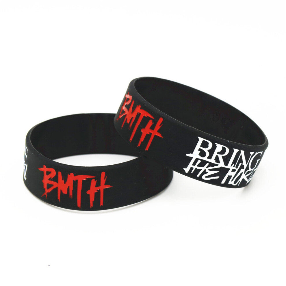 1PC Music Band Wide letters Silicone Bracelets&Bangles Death Metal Rock Music Silicone Wristband Fans SH211