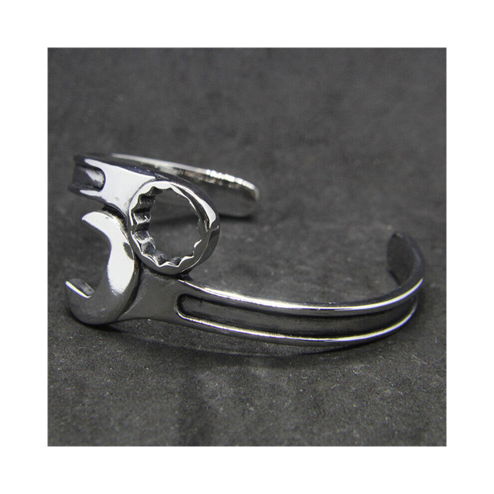 Newest Motorcycle Wrench Bracelet 316L Stainless Steel Biker Spanner Bracelet
