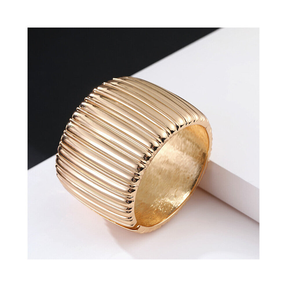 Punk Hiphop Wide Geometric Irrregular Bangles Women Dubai African Bangle&Bracelets Weeding Party Jewelry Gift