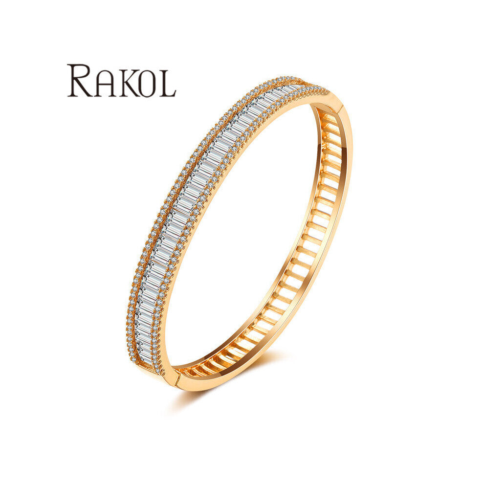 Brilliant Cubic Zircon Crystal Wedding Tennis Indian Bangles&Bracelets for Women Bridal Jewelry Bijoux