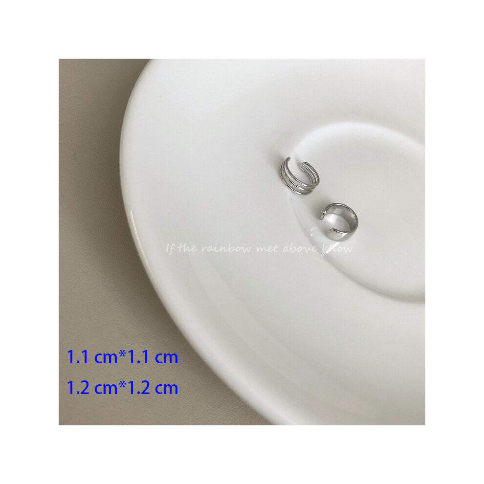 Zircon Small Ear Cuffs For Women Earcuff Dainty Clip on Earrings Statement No Pierced Girls Punk Jewelry