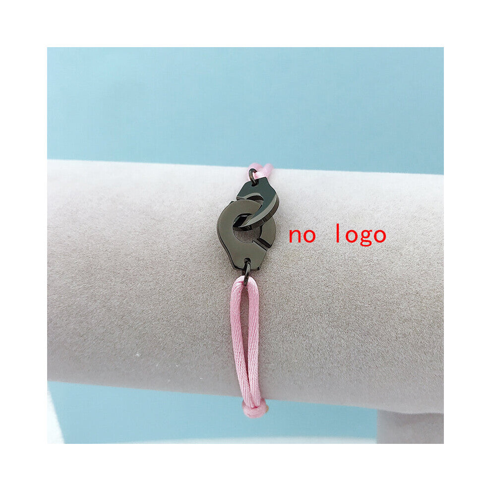 Bright Stainless Steel Bracelet Handcuff Bracelet For Women Men Adjusstable Rope Bracelet Chain Menottes Bijoux Corde