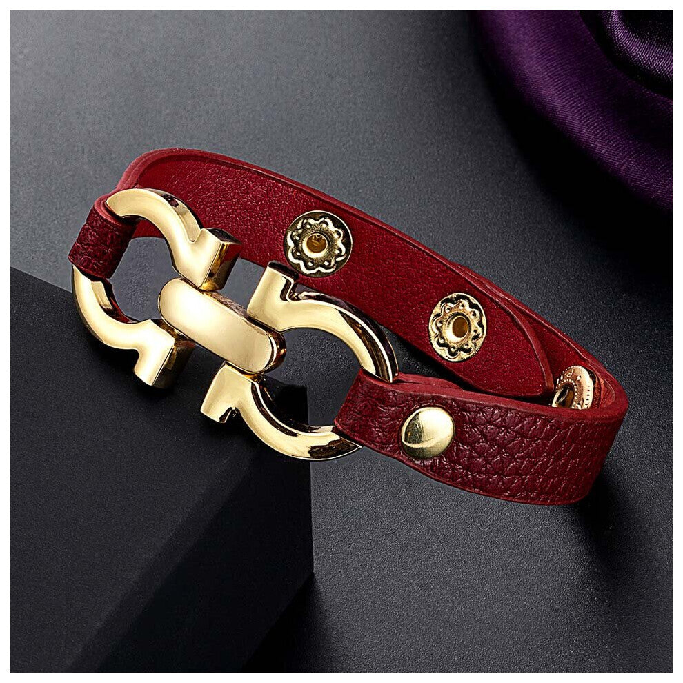 Tin alloy PU leather Women Bracelet&Bangle jewelry Woman's Dubai bangle bijoux