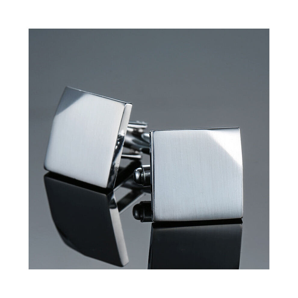 High Enamel copper material laser metal line, lattice cuff men's French shirts cuffs Cufflinks