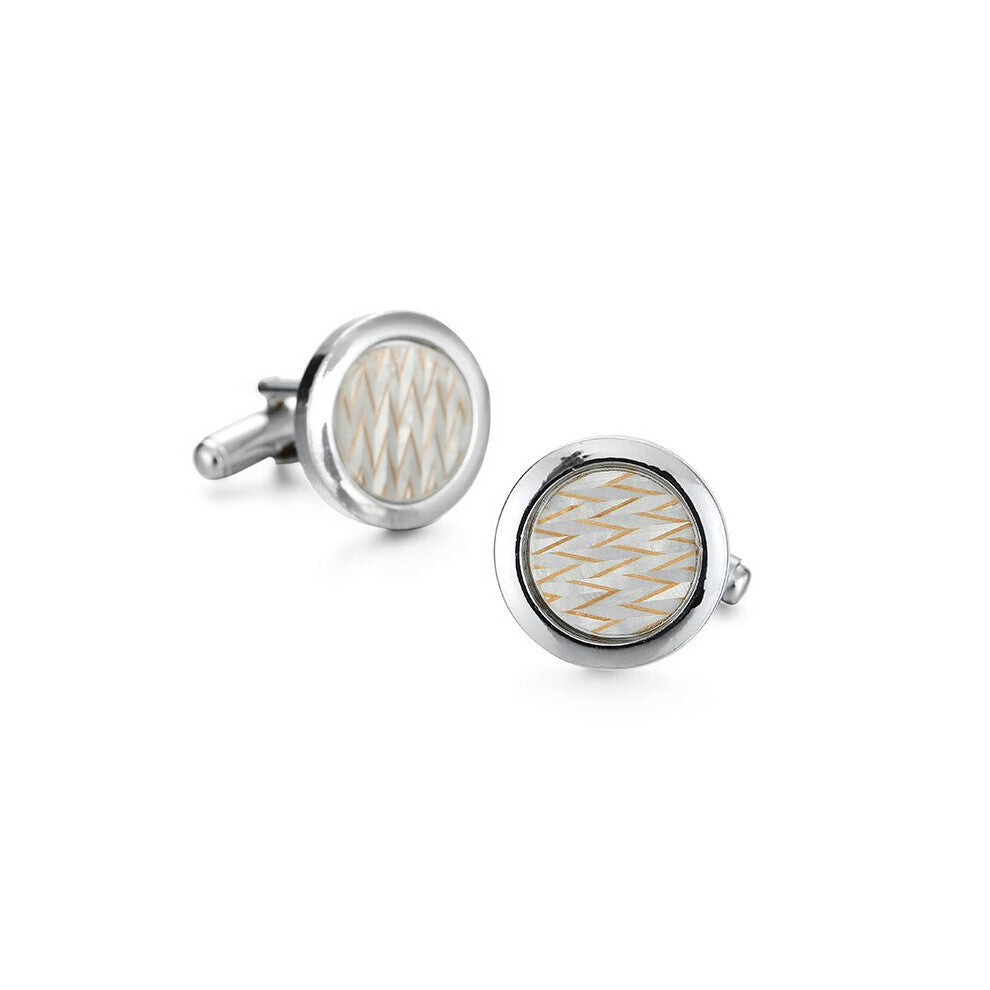 High brass material bearing leather rope Cufflinks men's French shirt Cufflinks retail