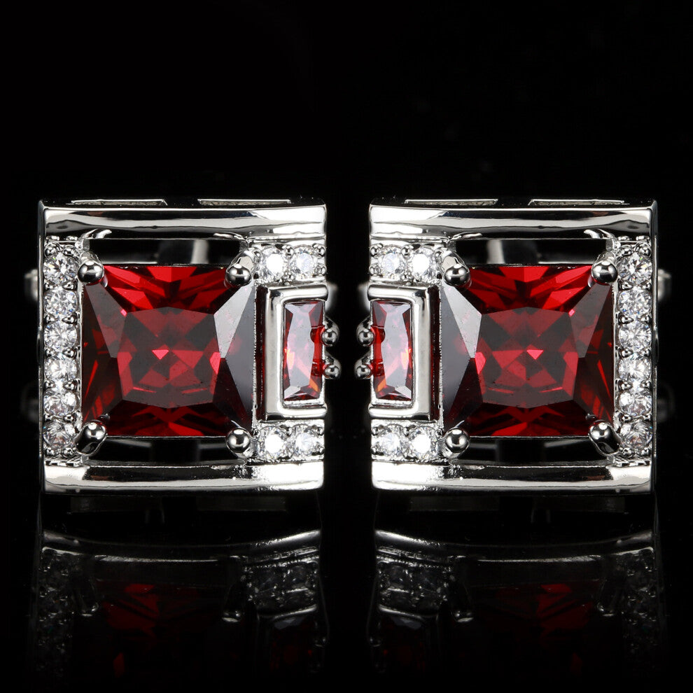 Tough Square Zircon Stone Cufflinks for Man Shirt Suit Cufflinks stone Cufflinks Gift Accesories for Man