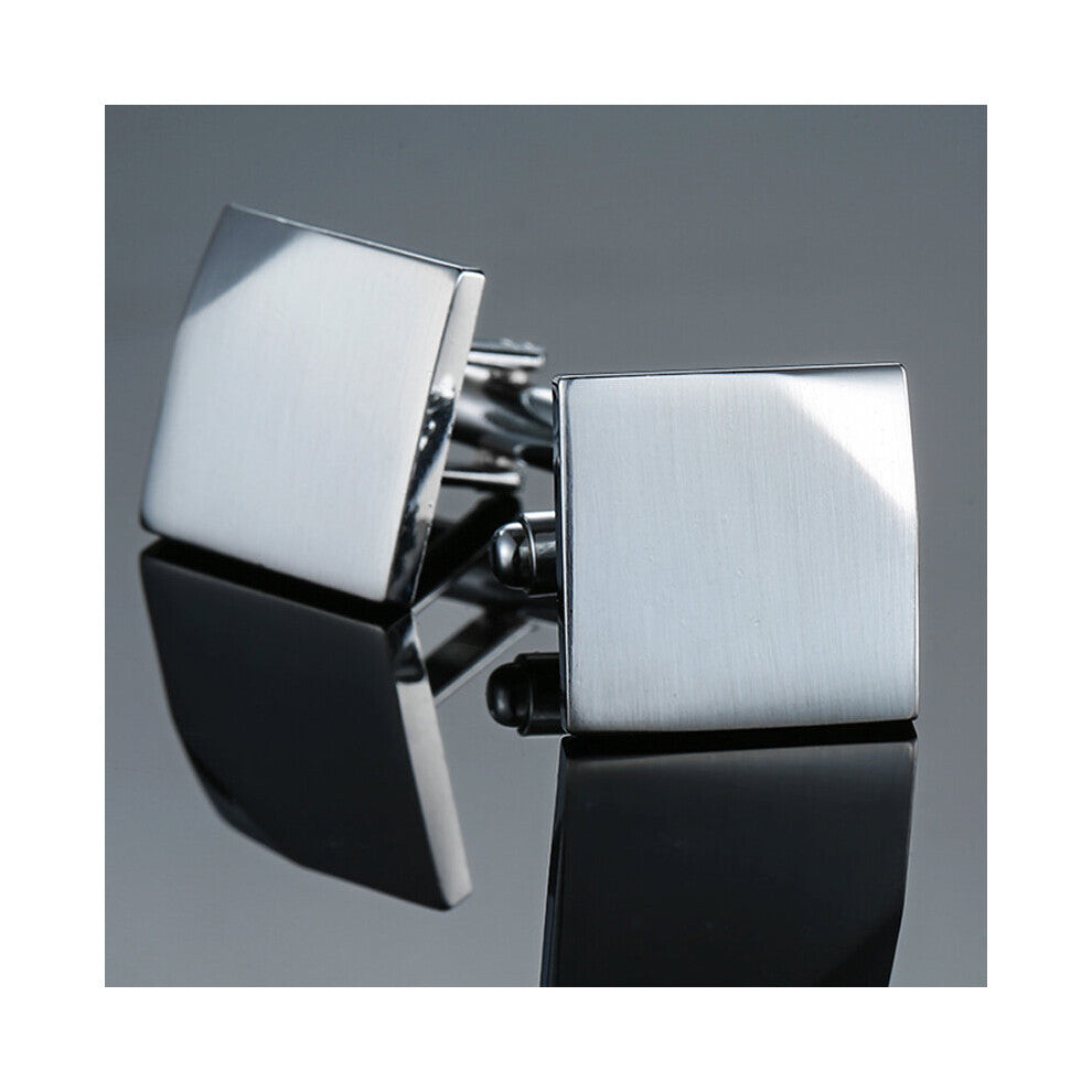 The laser metal Cufflinks French groom Cufflinks button 1 double