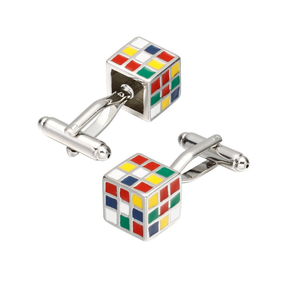 Memolissa Novelty Multicolor Cufflinks Ball-Crayons-Hourglass-Earth-Shoes High Mens Shirts Cufflinks Abotoadura