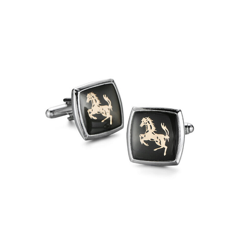 High enamel spray painting technology Entertainment Sports Game Modeling cufflinks men's French shirt Cufflinks