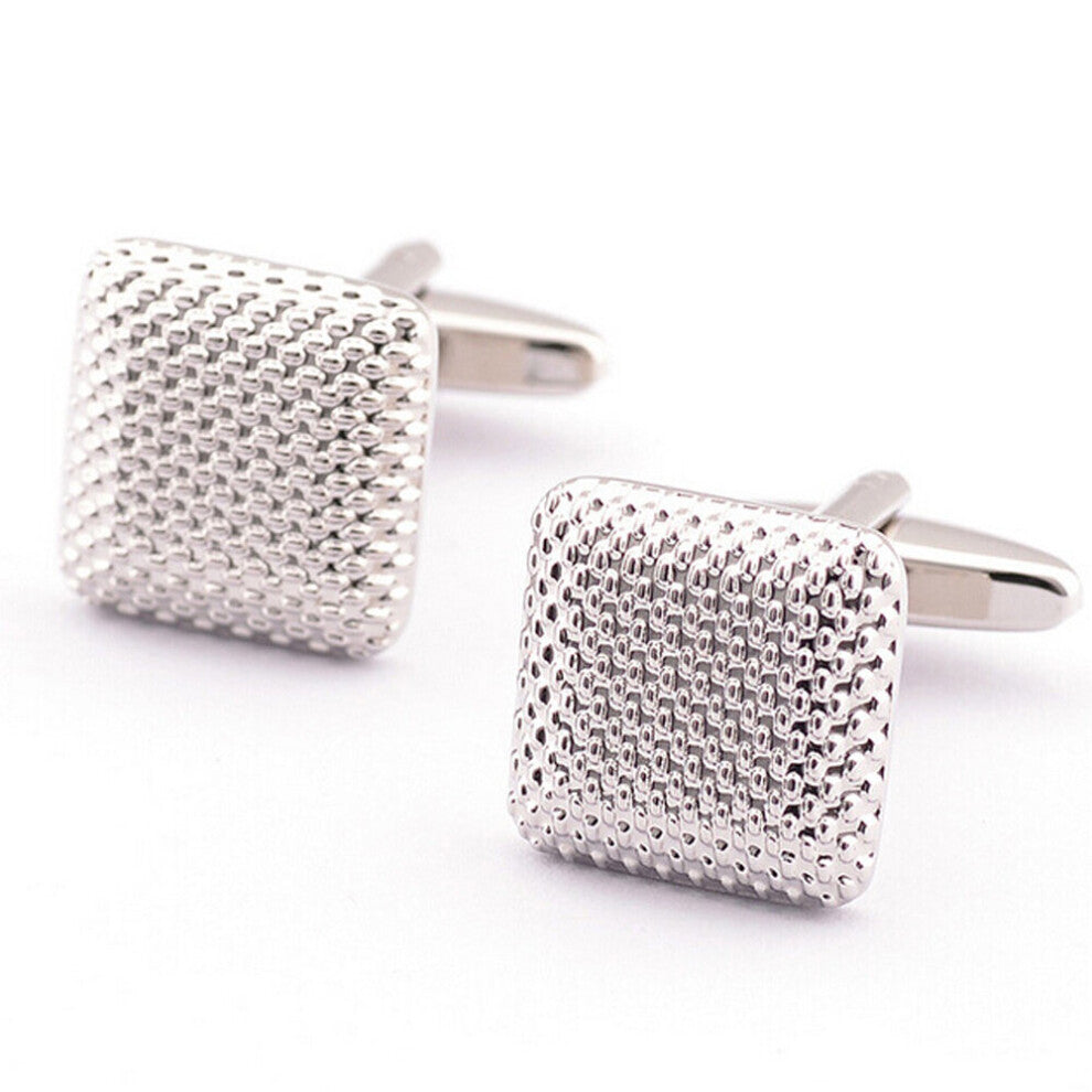 ARRIVAL Men Cufflinks Glossy Three-Dimensional Emboss Spots Pattern Cuff Button Cuff-link