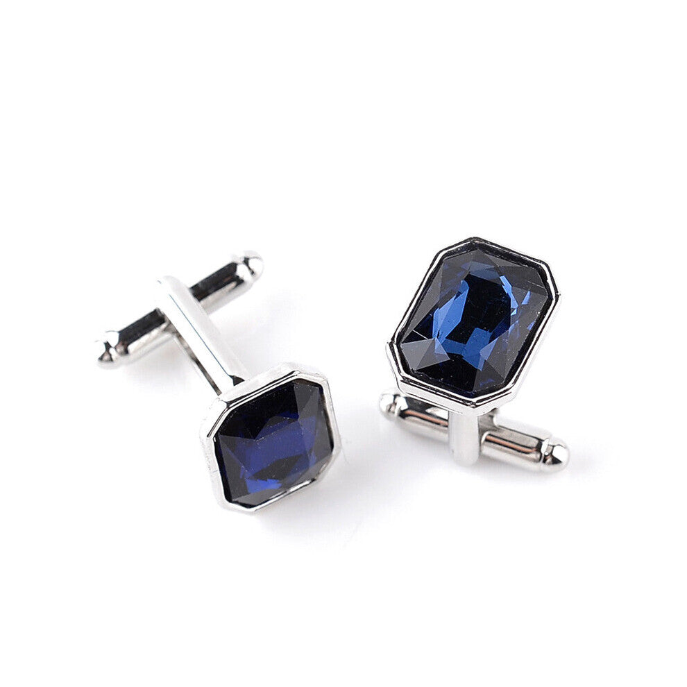 One Pair Cufflinks High Zircon Alloy Plating Wedding Party Cufflinks Nail Sleeve Men Female Shirts Tie Clips