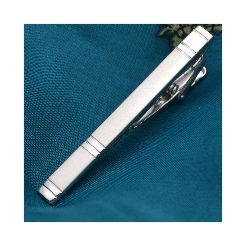 Tie Clips Men Metal Necktie Bar Matte Dress Shirts Tie Pin For Wedding Silver Tie Clip Jewelry Man Suit Accessories
