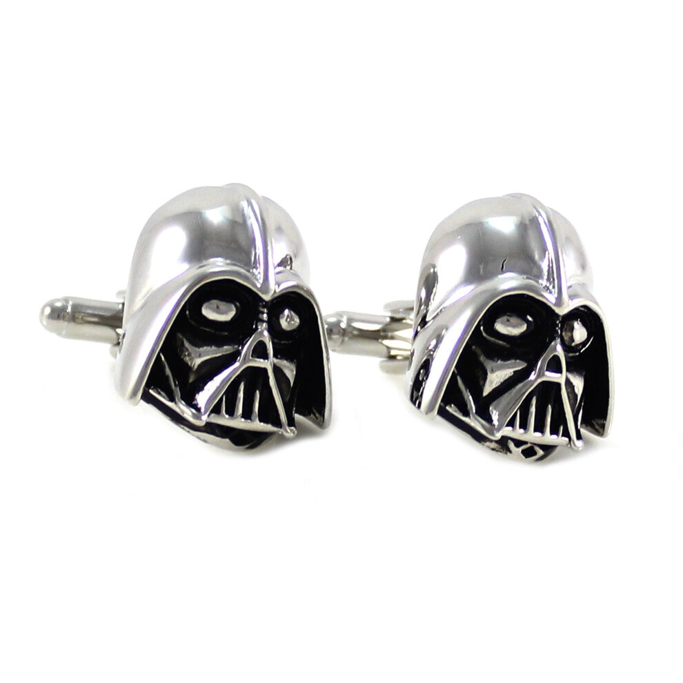 Movie Character Helmet Symbol Comic Fan Cuff Links Father's Birthday Wedding Gift Cuff Links