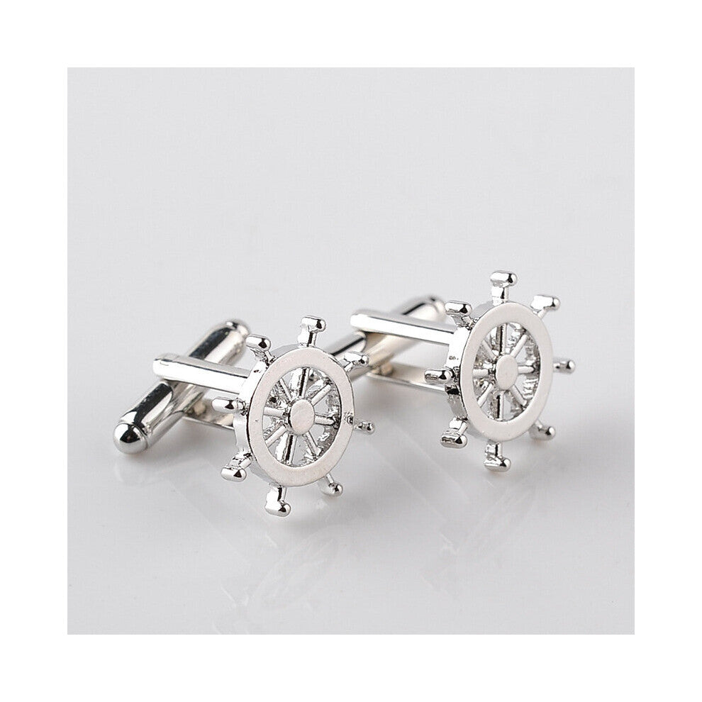 Men Cufflinks High Music Note Beard Glasses Hexagonal Star Square Men's Shirts Suits Cuff Links Gift