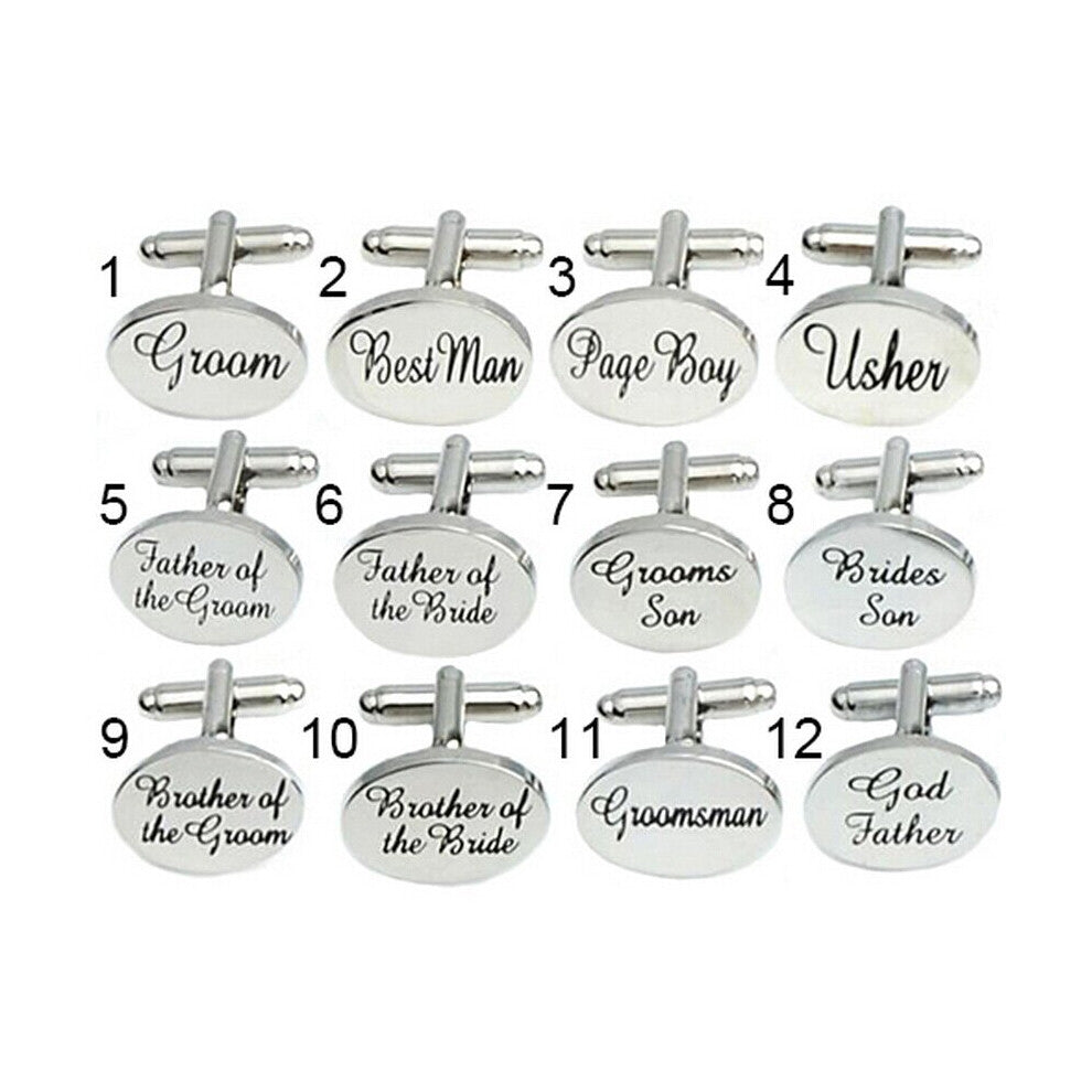 Wedding Cufflinks Wholesale&retail 12 Designs Option Silver Copper Material Groom