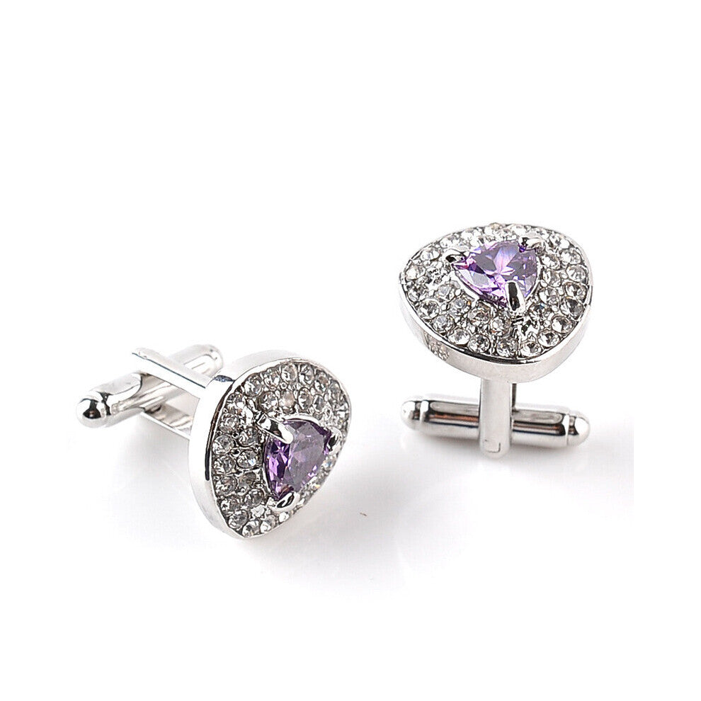 Arrival Crystal Cufflinks 3 Colors Option Red High Rhinestone Hotsale Jewelry Cufflinks