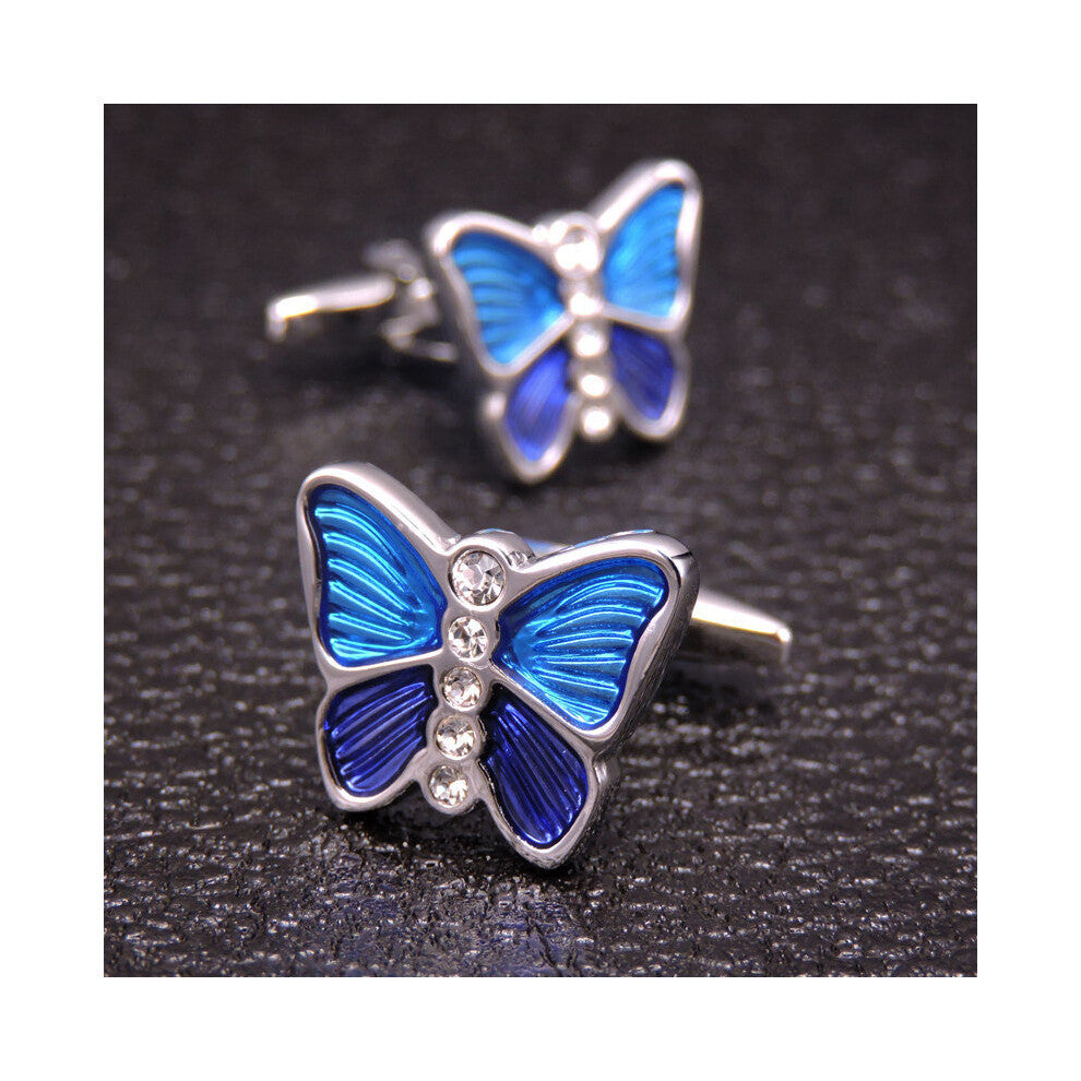 High men's jewelry boutique Cufflinks animal butterfly cufflinks, 3 double packaged for