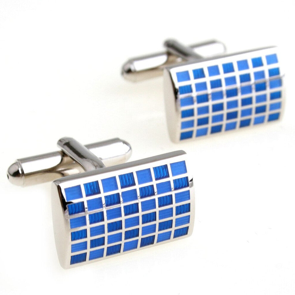 Cufflinks Paint series rustic plaid cufflinks nail sleeve 170197