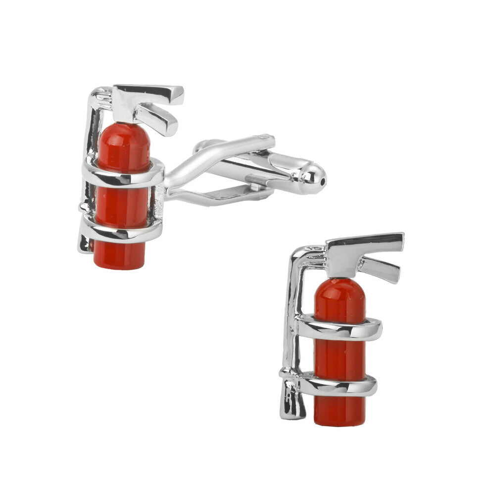 Men's shirts Cufflinks high-quality copper material The red circle fire extinguisher Cufflinks 5 pairs of for