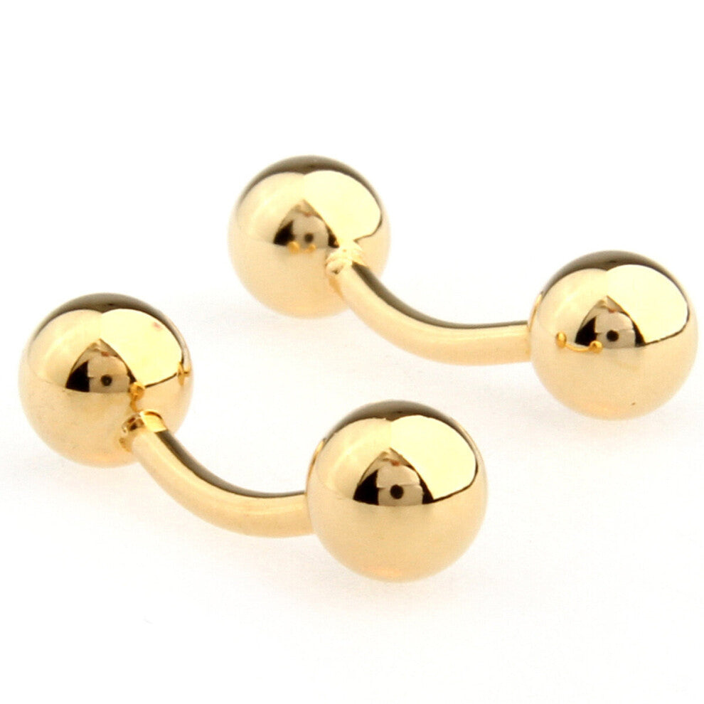Cufflinks Retail Double ball male sphere cufflinks nail sleeve 158210 shipping+free box