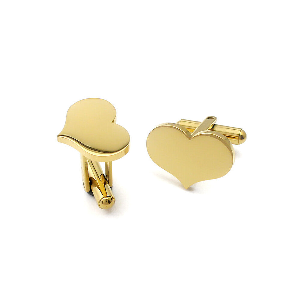 High heart cufflinks Rock Romantic men's jewelry 20mm sliver cufflinks