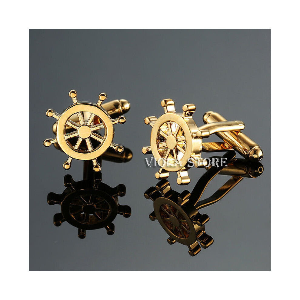 Funny Aircraft Stainless Cufflinks Creative Men Father Gift Business Wedding Party Nightclub Cuffs Sleeve Accessory