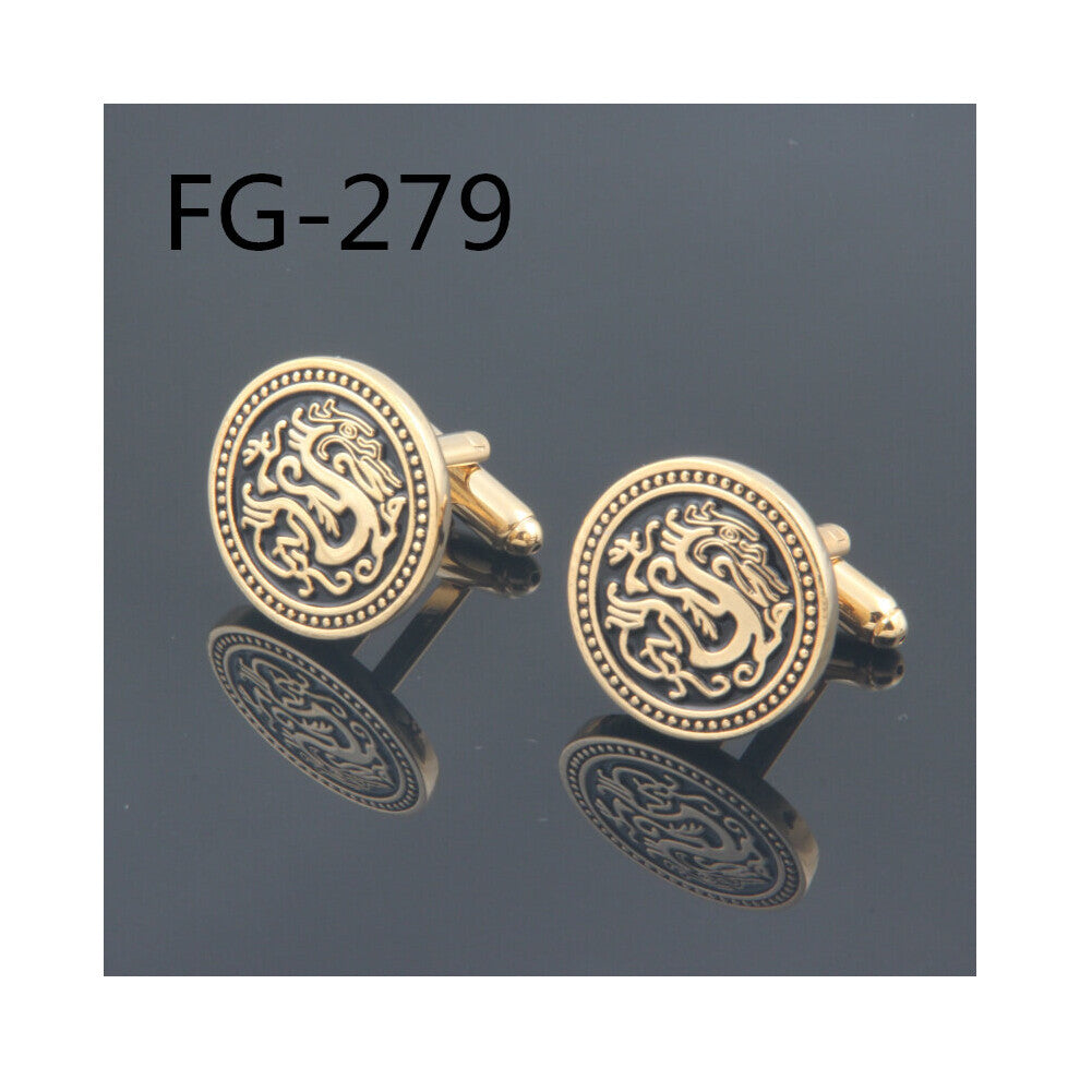 Cufflinks SHIPPING:High Cufflinks For Men FIGURE 2018Cuff Links Dragon Wholesales