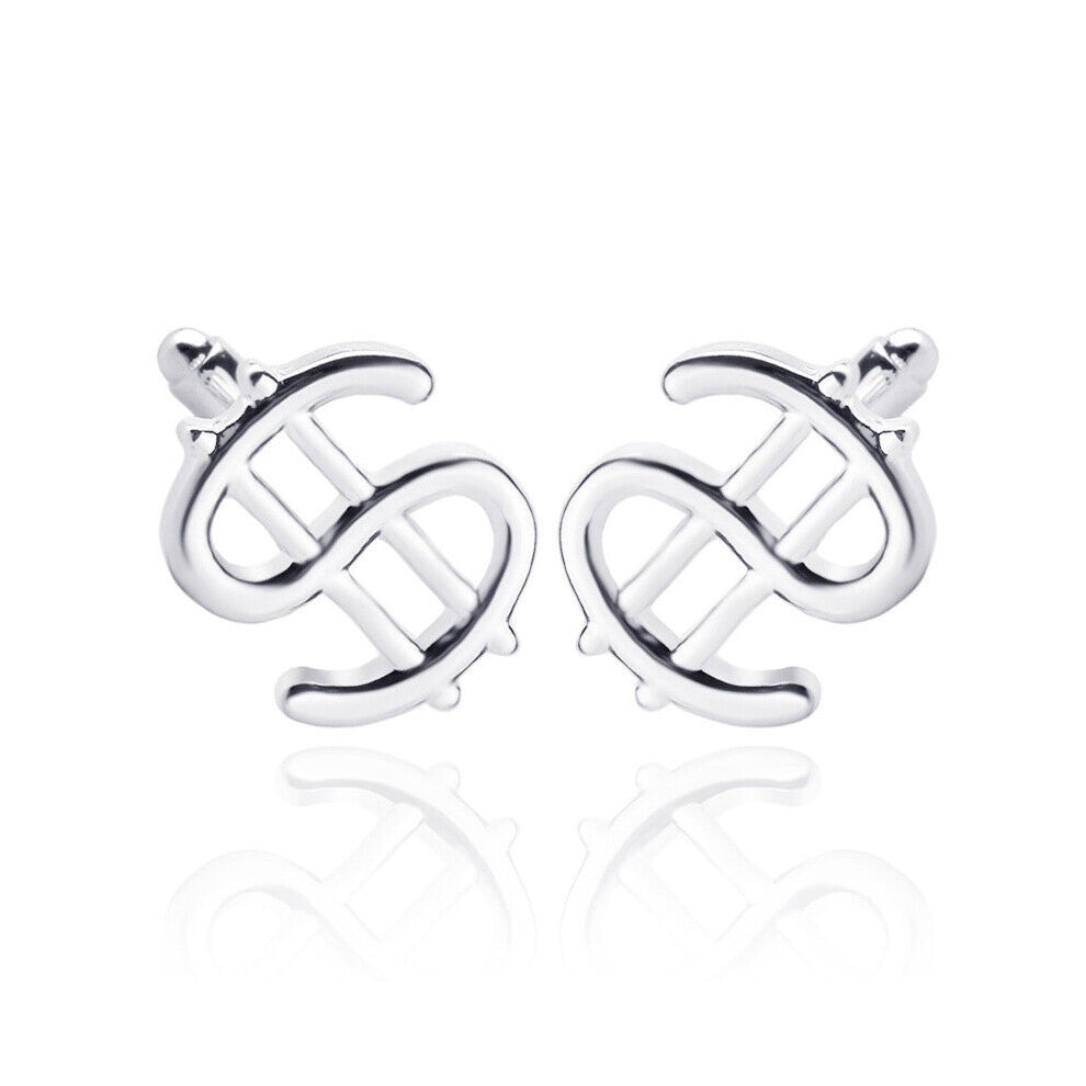 Dollar Sign Money Currency Pair Cufflinks in a Gift Polishing Clothes