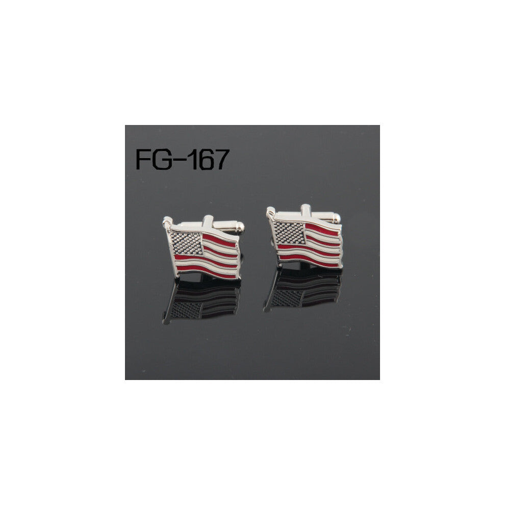 Cufflinks SHIPPING:High Cufflinks For Men FIGURE 2016Cuff Links Flag of the United States Wholesales