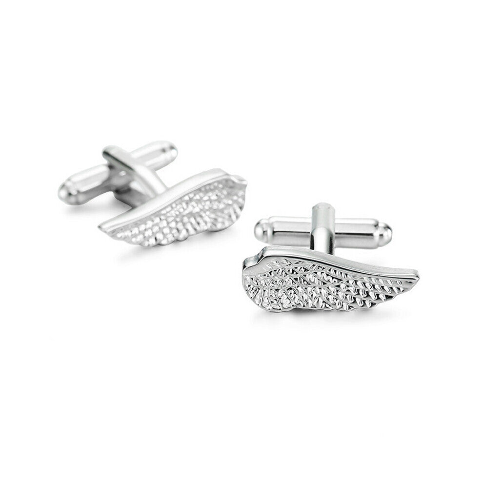 DY hand polished silvery wings Cufflinks men's French Cufflinks and retail