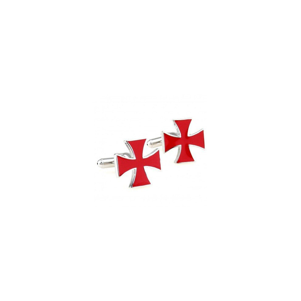 Red Cross Cufflink 1 Pair Retail Promotion