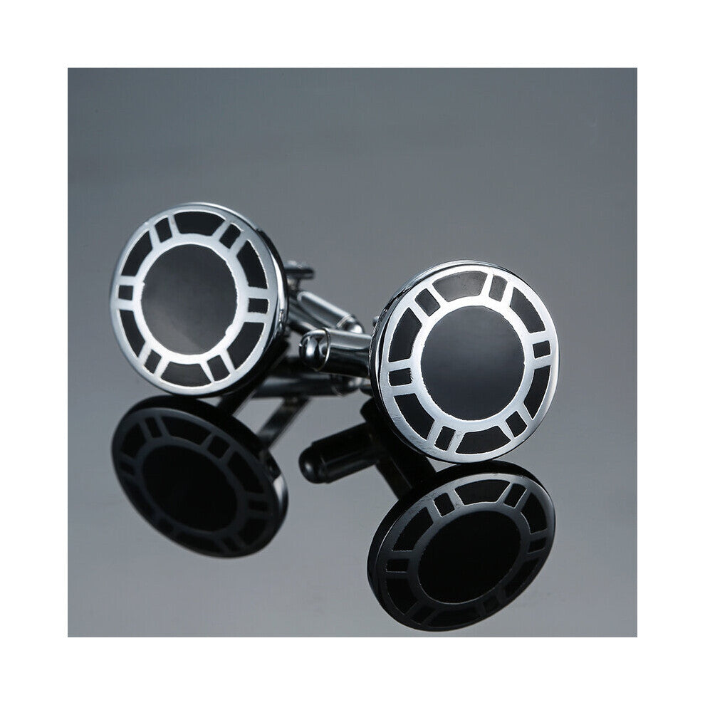 C-MAN1 men's shirts Cufflinks circular pattern Cufflinks French wedding shirt clothing accessories