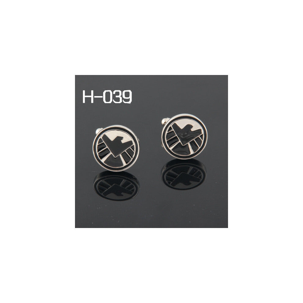 Men's Accessories Shipping:High Cufflinks For Men Superhero 2016Cuff Links Wholesales S.H.I.E.L.D