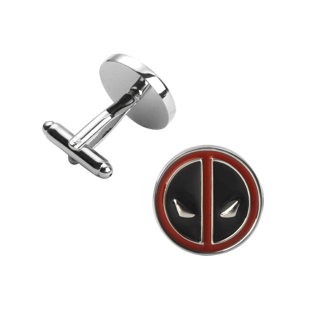 French men shirts cufflinks red superhero sleeve cuff button 5 on packing-cufflinks