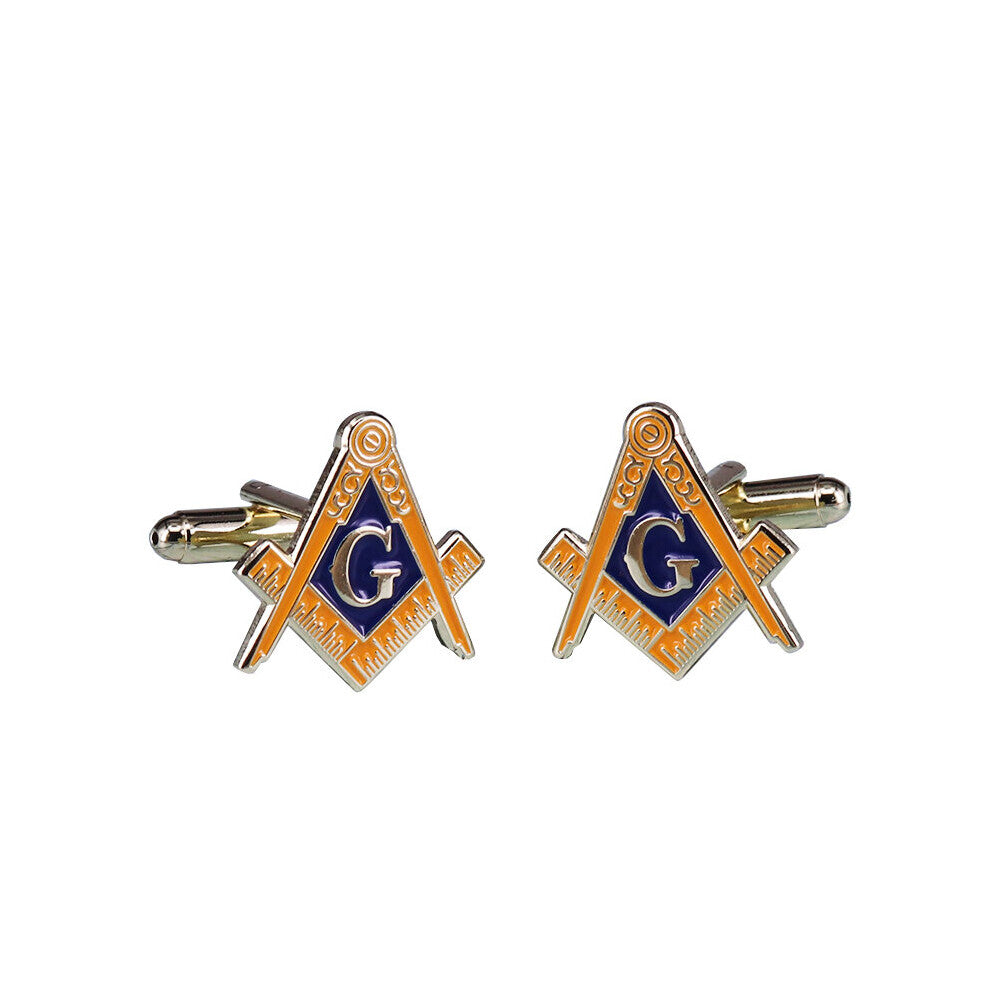 Freemasonry Square and Compass cufflinks decor