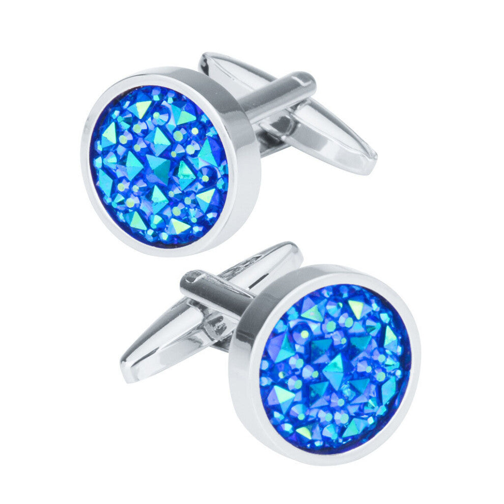 Novelty French Shirt Cufflinks for Mens Cuffs link Button male Crystal silvery High Wedding