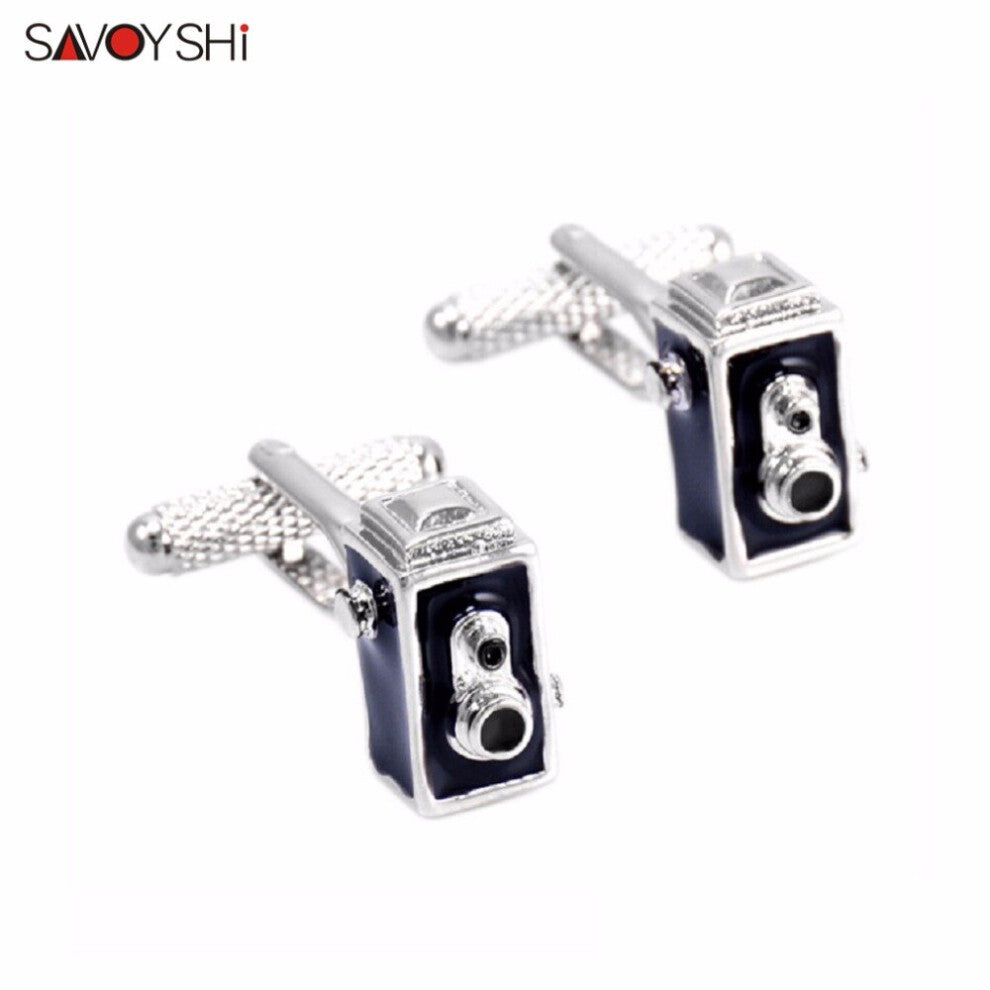Vintage Camera Model Cufflinks for Mens High Enamel Cuff links Shirts Accessories Jewelry