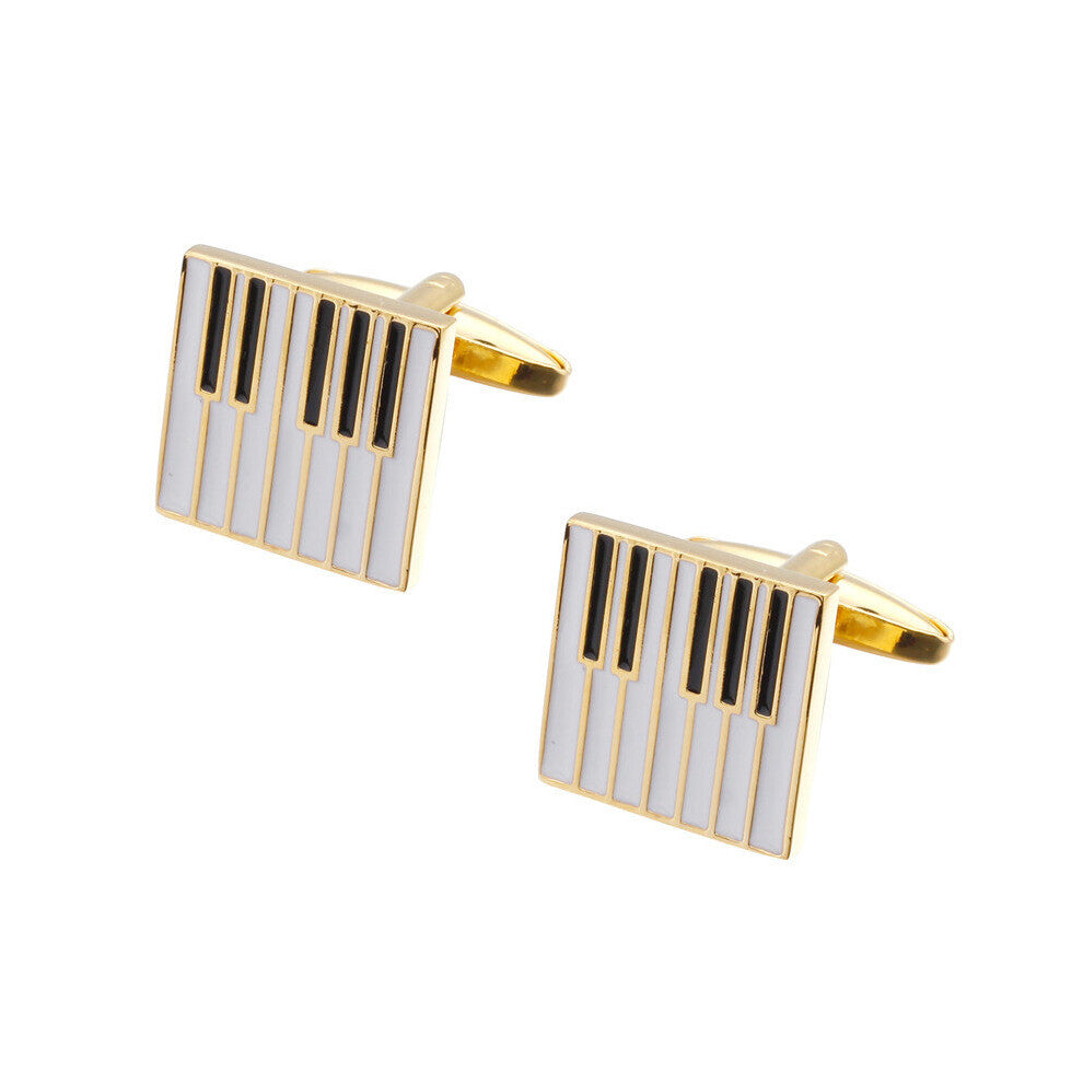 men's jewellery Cufflinks enamel craft Cufflinks and retail piano musicians