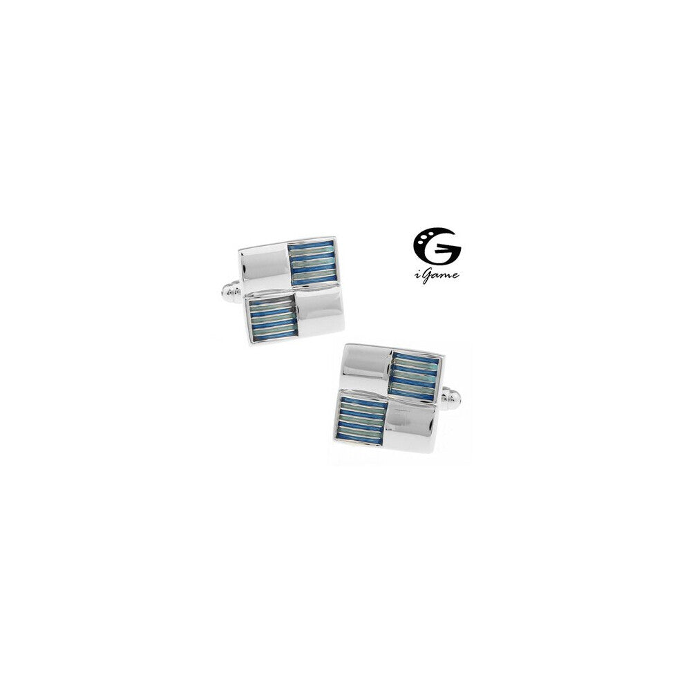 iGame Men Gift Business Cufflinks Wholesale&retail Copper Material Enamel Square