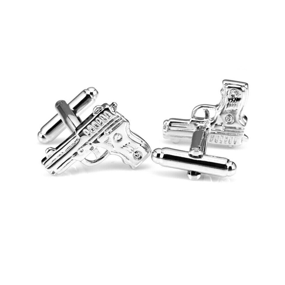 C-MAN Metal Cufflinks copper material gun arrival cufflinks wholesale&retail