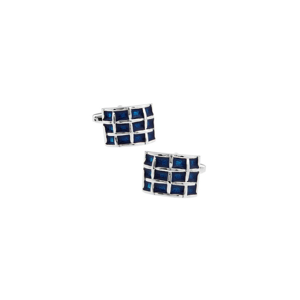 Men Jewellery Cufflinks Wholesale&retail Copper Check Enamel Gift For Men