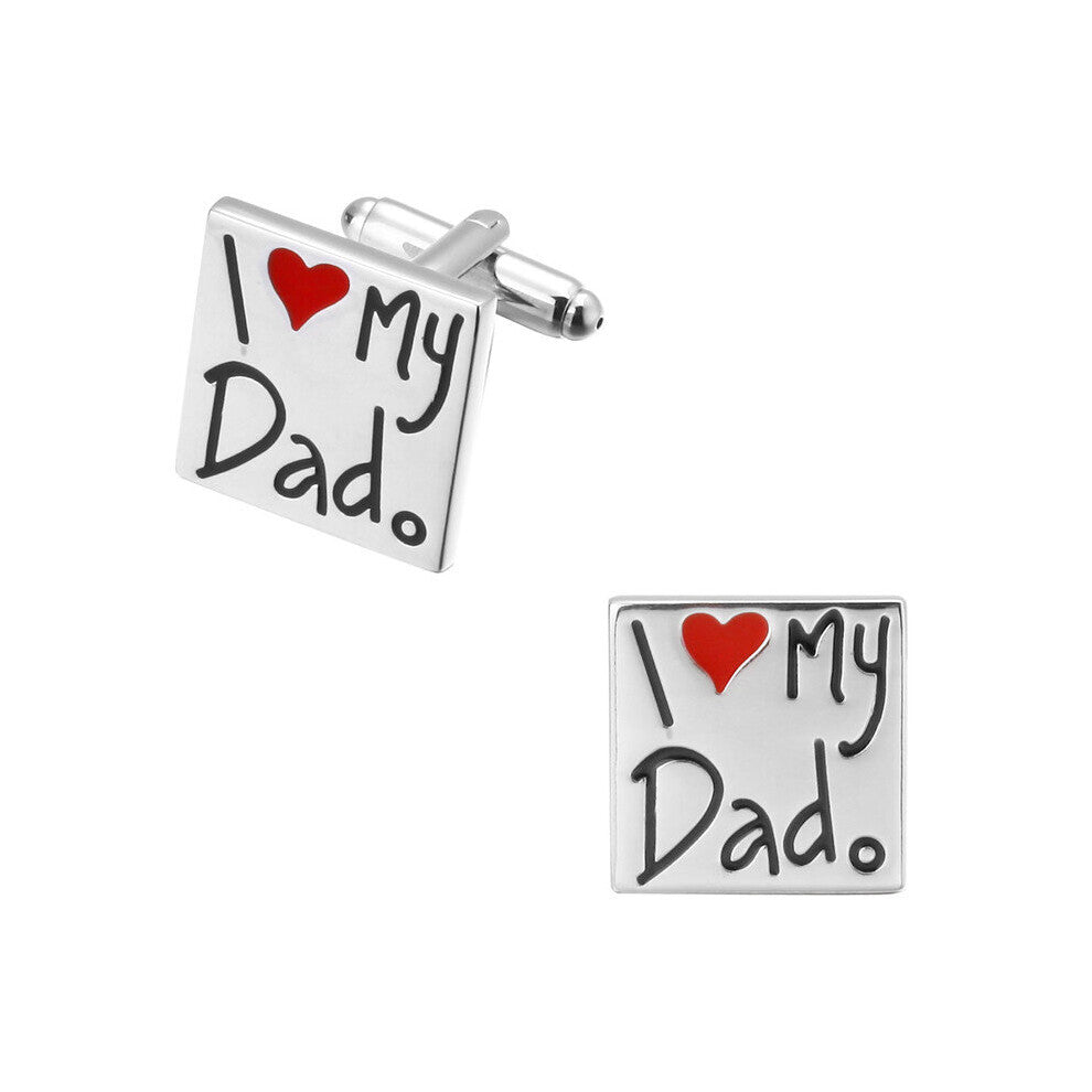 father's for my father I love my father Cufflinks shirt Cufflinks